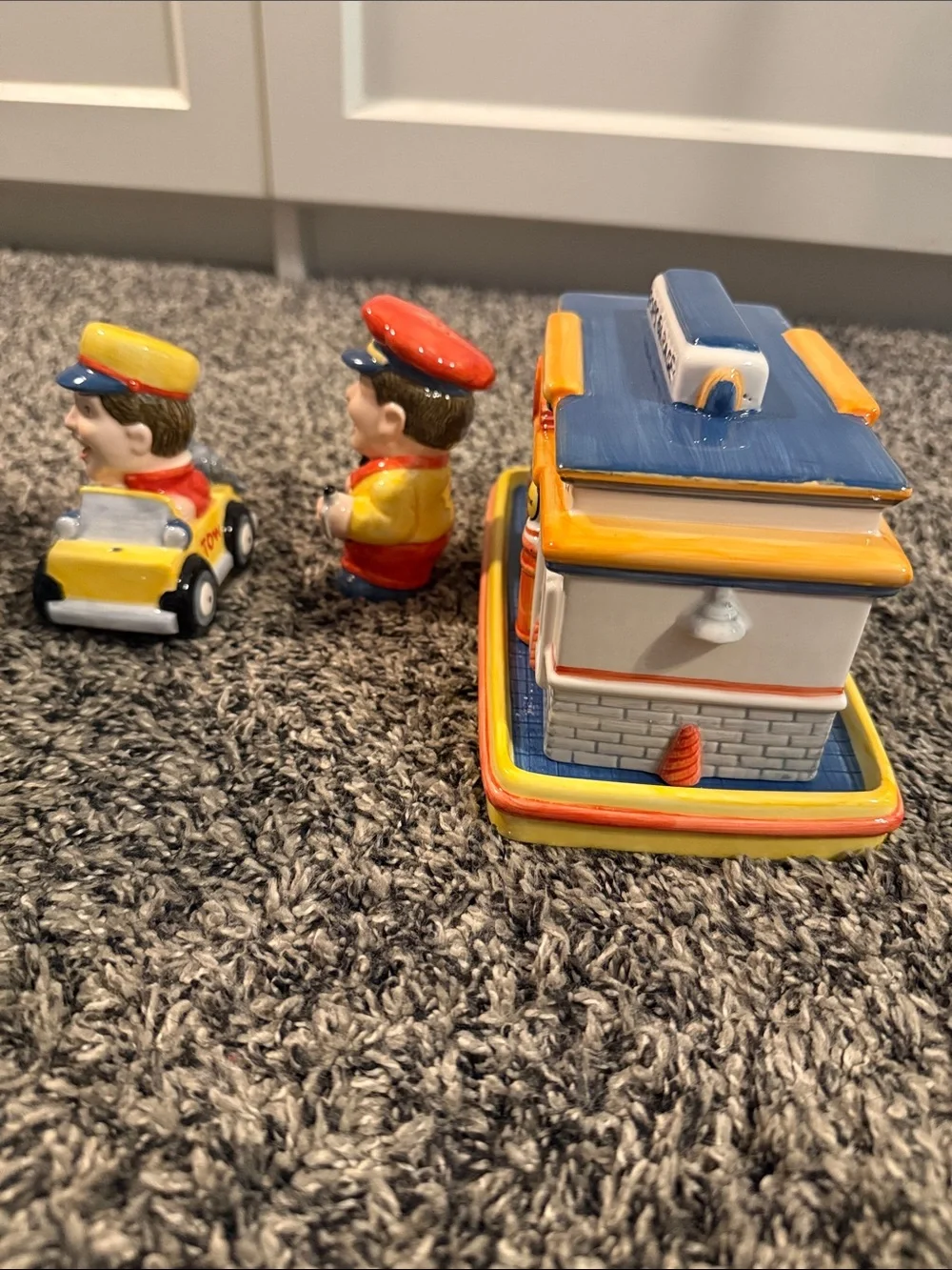 Vintage Department 56 Brunch Buddies Pop’s Garage Butter Dish & Shakers